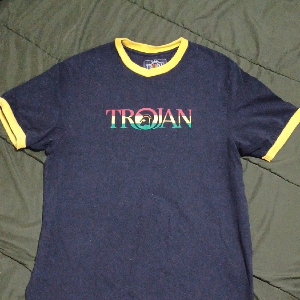 Trojan Records T-Shirt with Yellow Accents